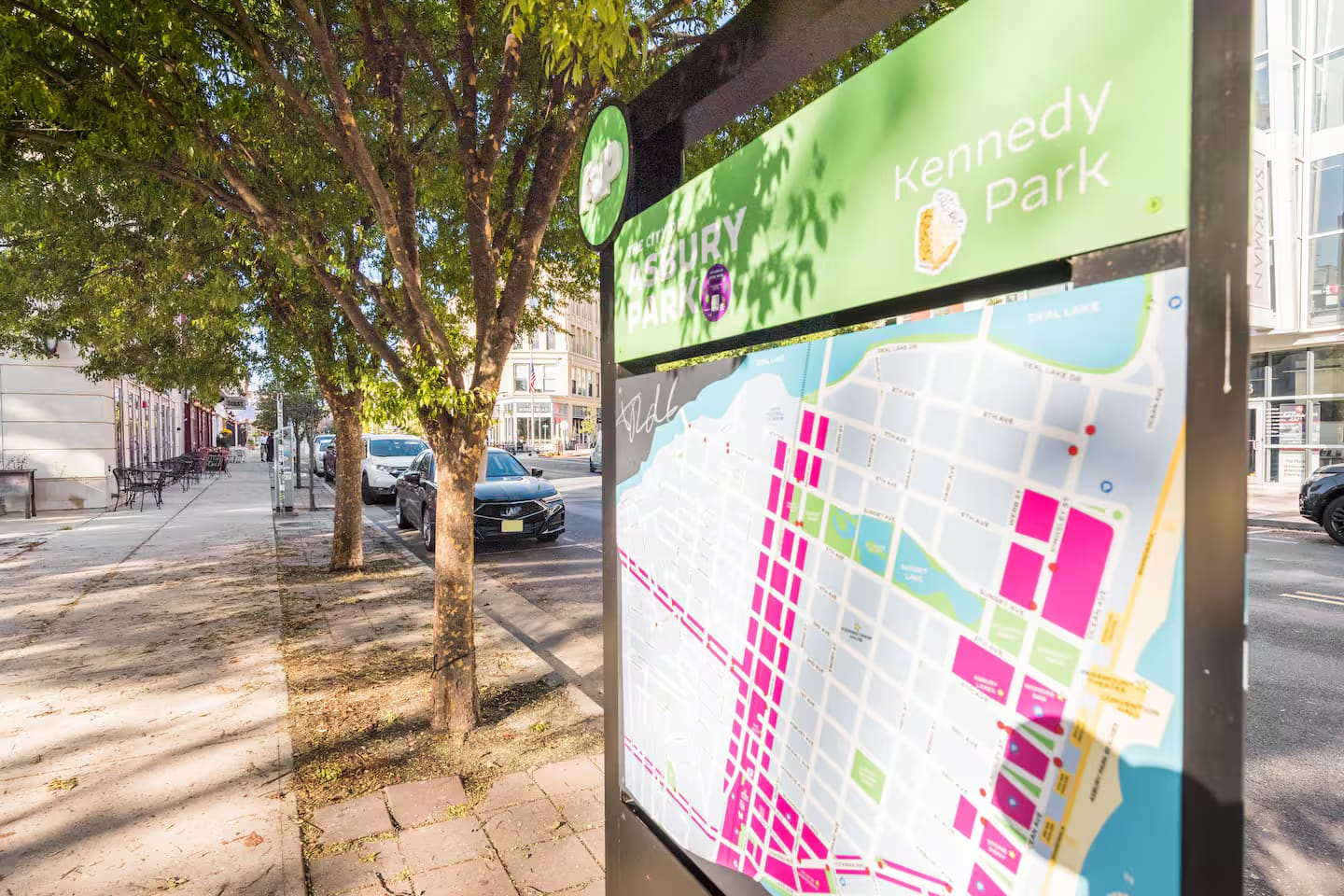 Park and lake view from the residence